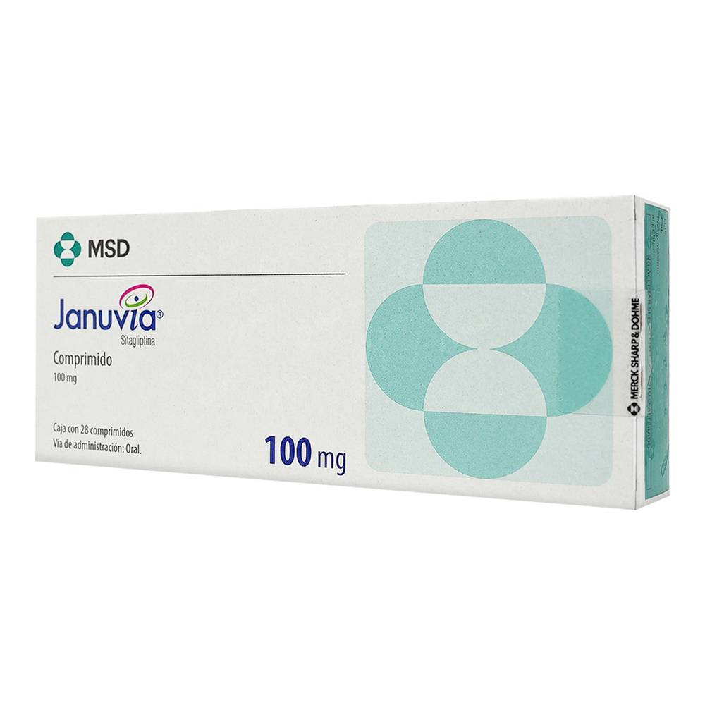 Msd januvia sitagliptina comprimidos 100 mg (28 piezas)