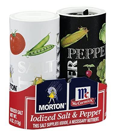 Morton Iodized Salt & Black Pepper