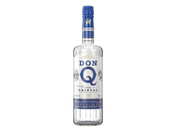 Don Q Cristal Puerto Rican Rum (750 ml)