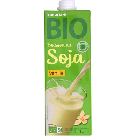 Boisson au soja vanille Bio March  franprix bio 1l