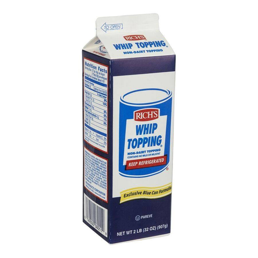 Frozen Rich's - Non-Dairy Whip Topping - 2 lb carton