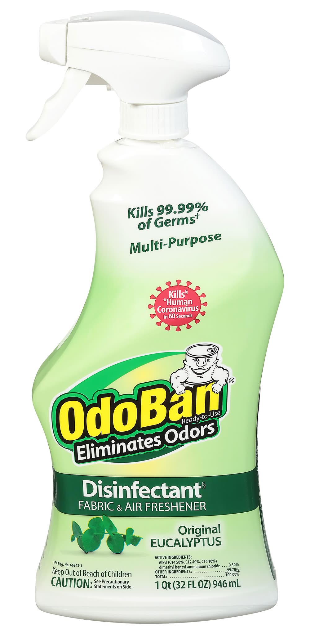 Odo Ban Disinfectant Original Eucalyptus Fabric & Air Freshener (32 fl oz)