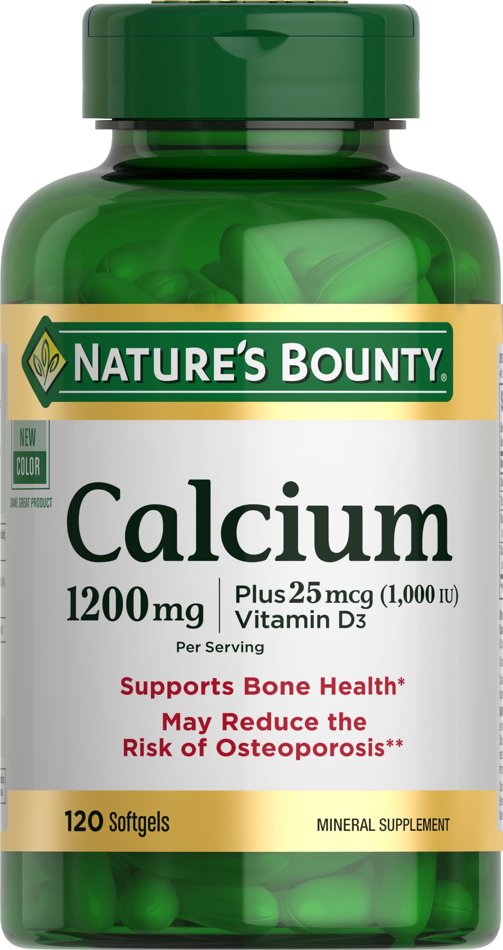 Nature's Bounty Calcium 1200 mg With Vitamin D3 (0.9 lbs)