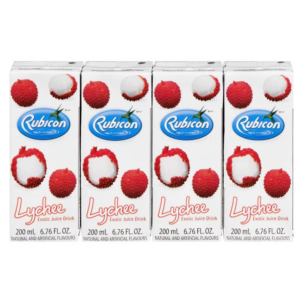 Rubicon Lychee Exotic Juice Drink (4 x 200 ml)