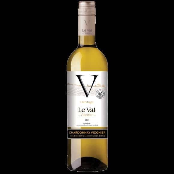 Le Val - Vin blanc igp pays d'oc chardonnay viognier domestique, 2021 (750ml)