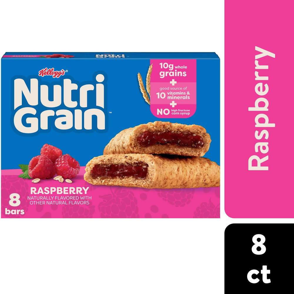 Nutri-Grain Raspberry Flavored Soft Baked Breakfast Bars (1.3 oz, 8 ct)