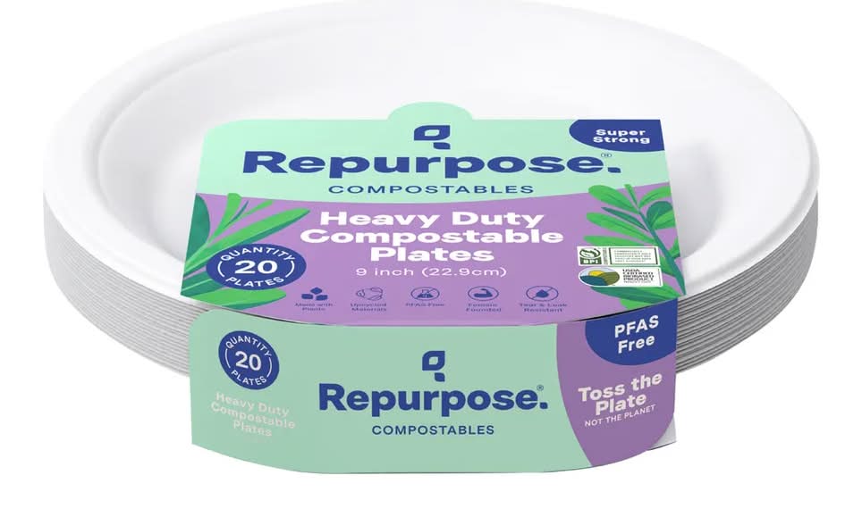 Repurpose Compostable Everyday Plates - 20 Pack
