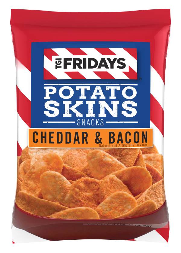 TGI Fridays Potato Skins Snacks, Cheddar-Bacon (5.5 oz)