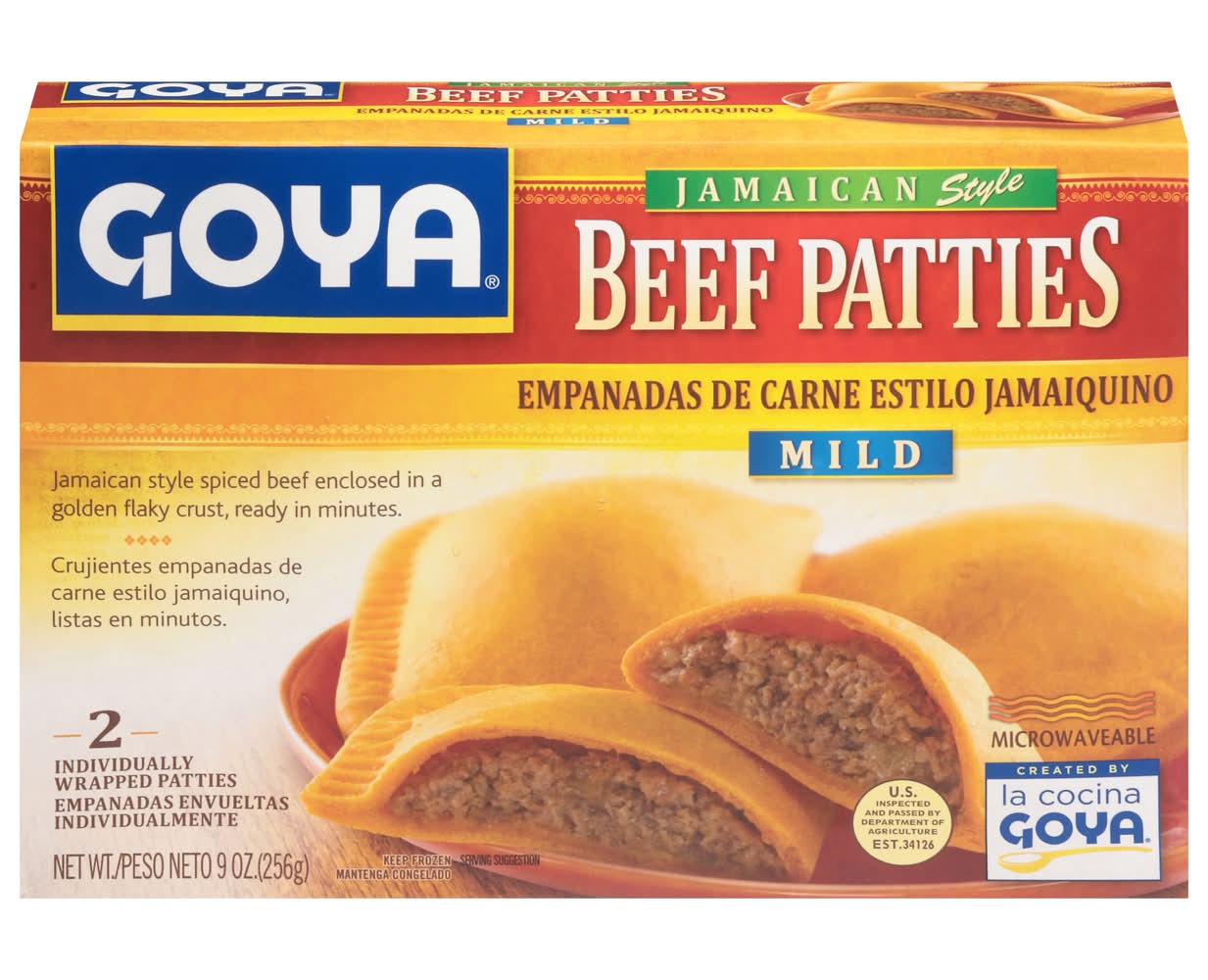 Goya Jamaican Style Mild Beef Patties (9 oz, 2 ct)