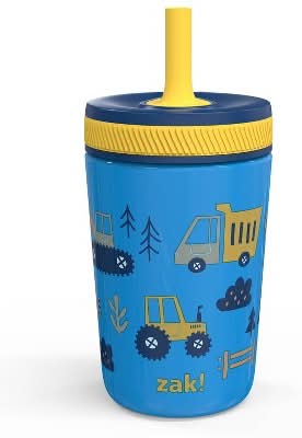 zak! Stainless Steel Vacuum Insulated Kelso Straw Tumbler 12 fl oz, Blue