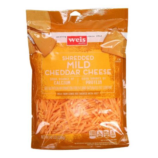 Weis Quality Cheese Mild Yellow Cheddar Shredded