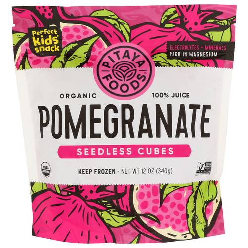 Pitaya Plus Organic Seedless Pomegranate Cubes