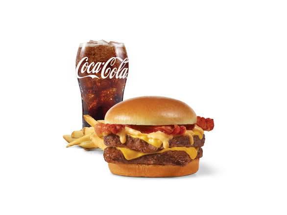 Cheesy Bacon Cheeseburger, Double Combo