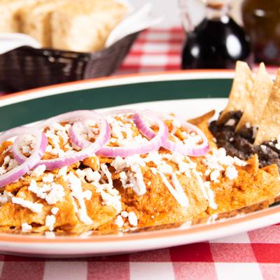 Chilaquiles del Zócalo Rojos