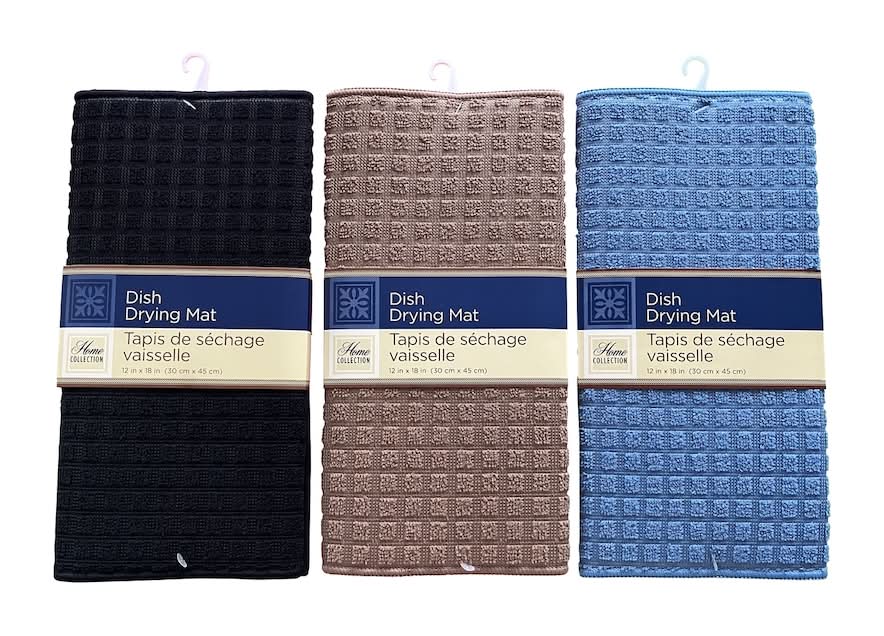 Home Collection Dish Drying Mat, 12x18 in