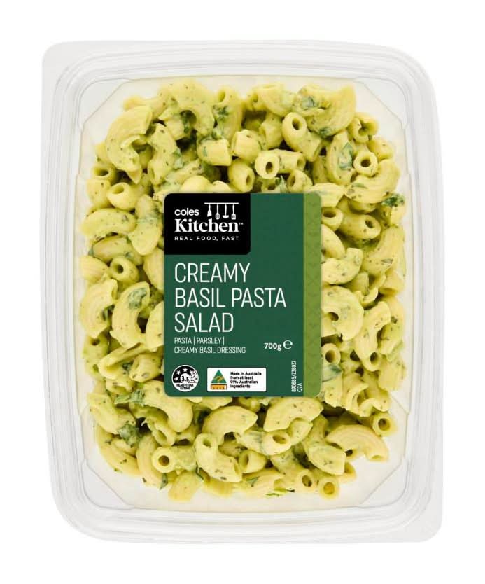 Coles Kitchen Creamy Basil Pasta Salad 700g