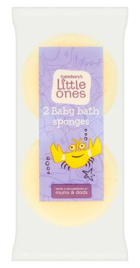 Sainsbury's Little Ones Baby Bath Sponges (2 pack)
