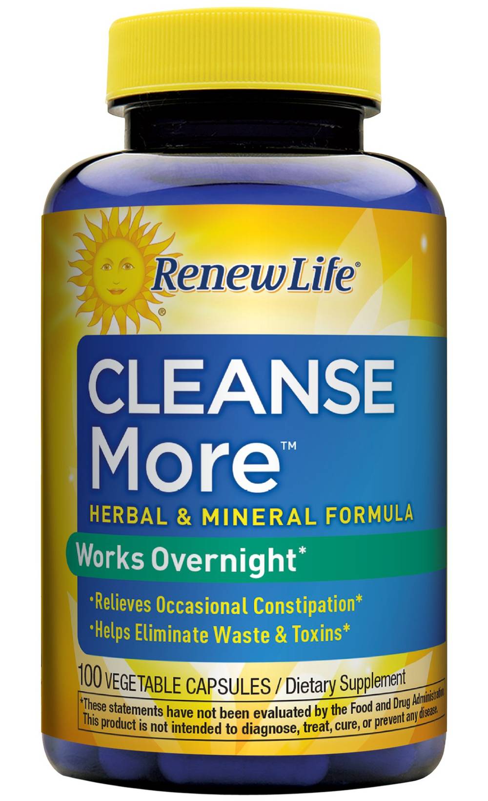 Cleanse More Herbal Formula With Magnesium (100 Vegetable Capsules)