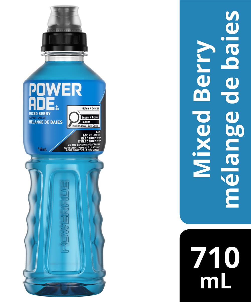 Powerade Sports Drink, Mixed Berry (710 ml)