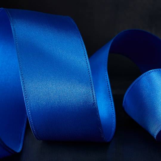 Celebrate It Satin Wired Ribbon, Blue