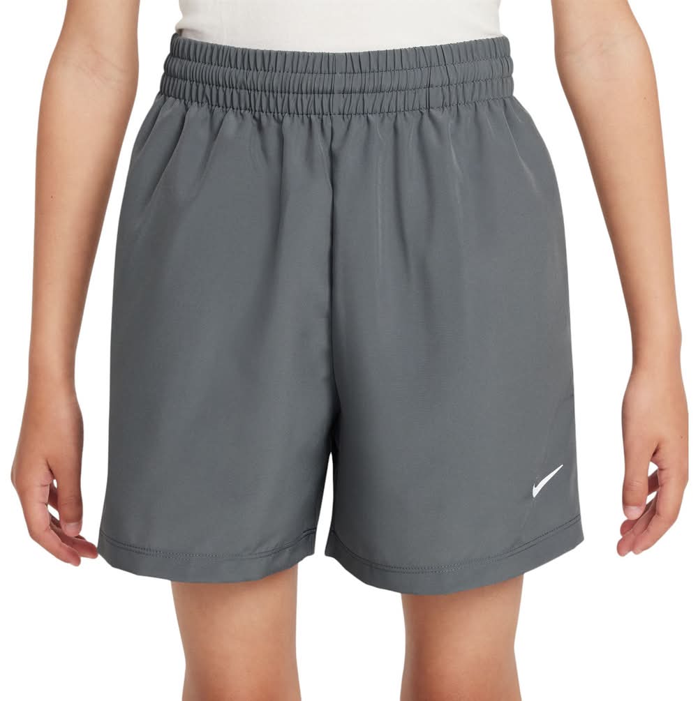 Nike Kids' Multi Dri-FIT Woven 4” Shorts (Smoke Grey/White, XL)