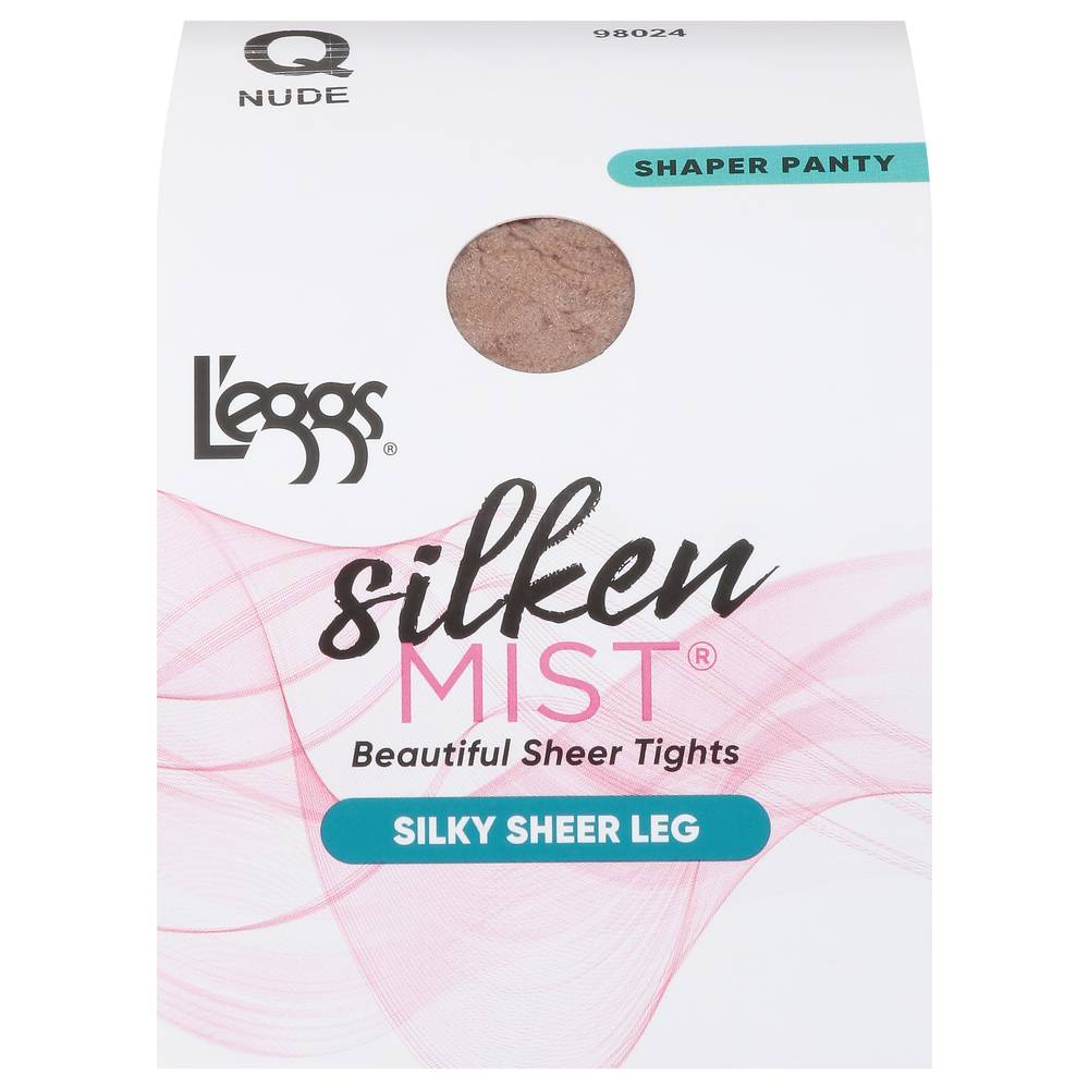 L'eggs Silken Mist Q Nude Silky Sheer Leg Shaper Panty, Multi