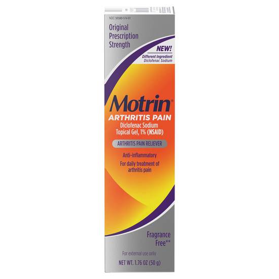 Motrin Arthritis Pain Relief Diclofenac Sodium Topical Gel