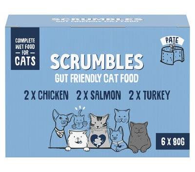 Scrumbles Assorted, Wet Cat Pate Classic Selection (6 pack)