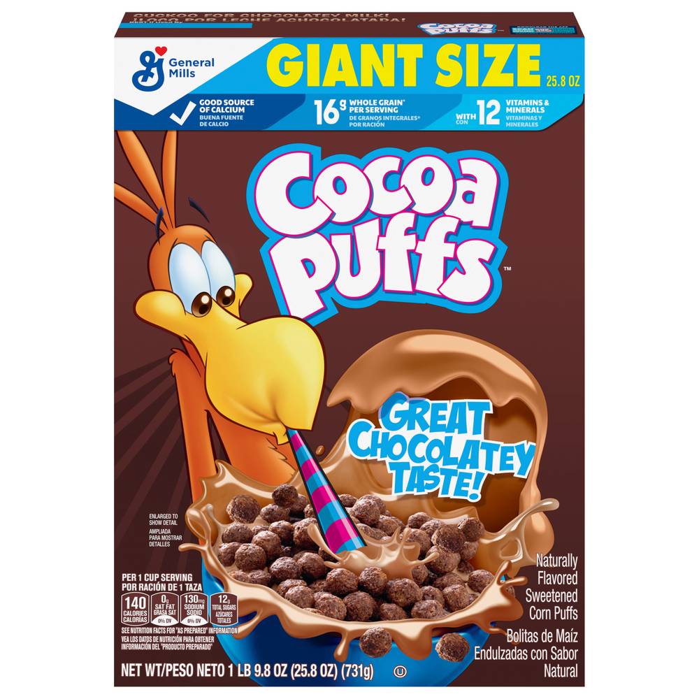 Cocoa Puffs Giant Size Frosted Chocolatey Corn Puffs (1.61 lbs)