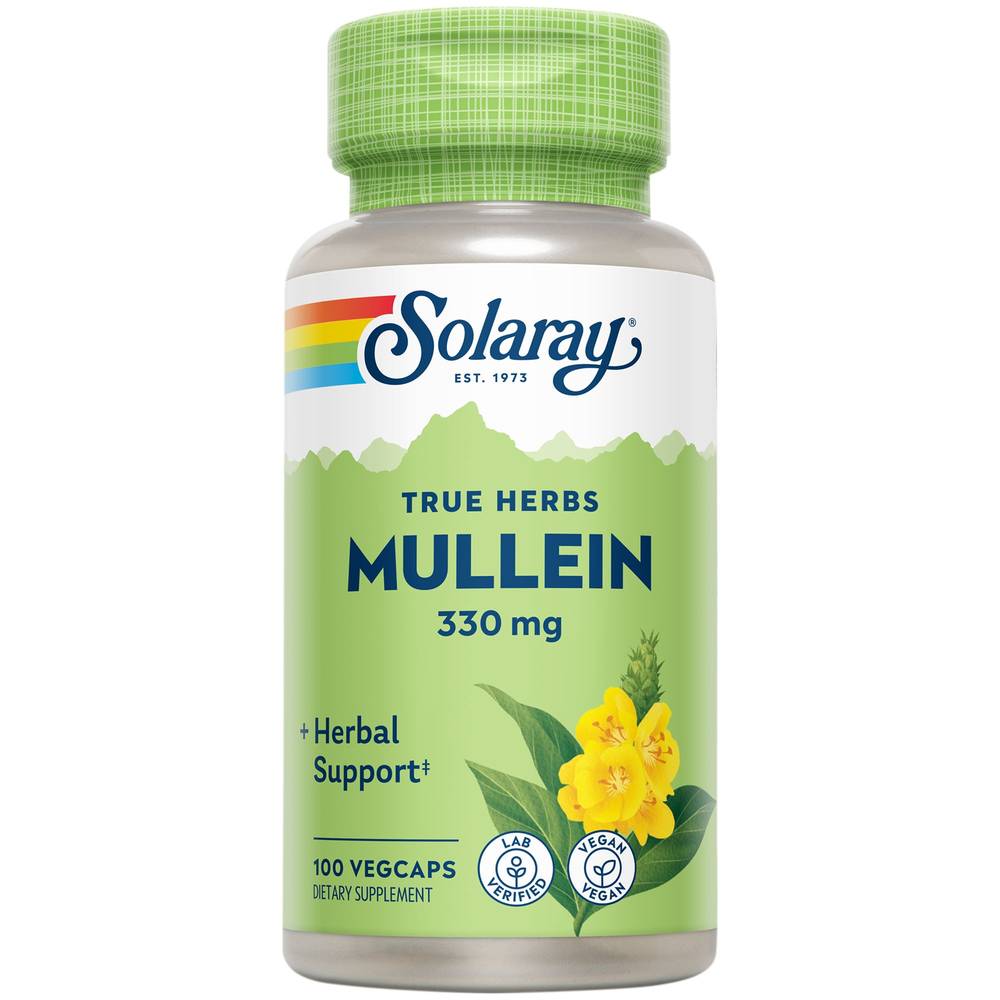 Solaray Mullein Leaf 330 mg Vegcaps