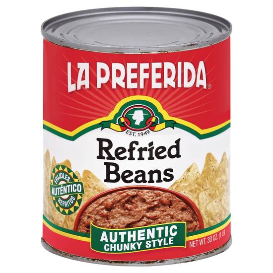 La Preferida Authentic Chunky Style Refried Beans (30 oz)