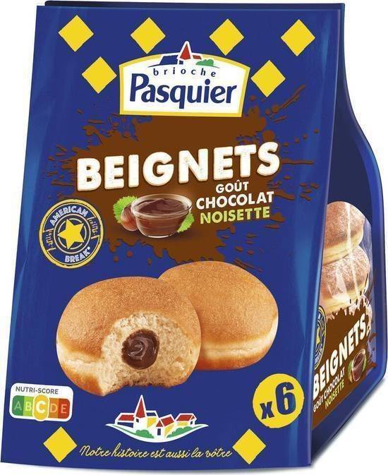 Beignet chocolat noisette x 6 - brioche pasquier