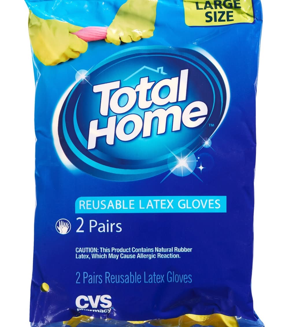 Just the Basics Latex Gloves, Yellow (2 ct)