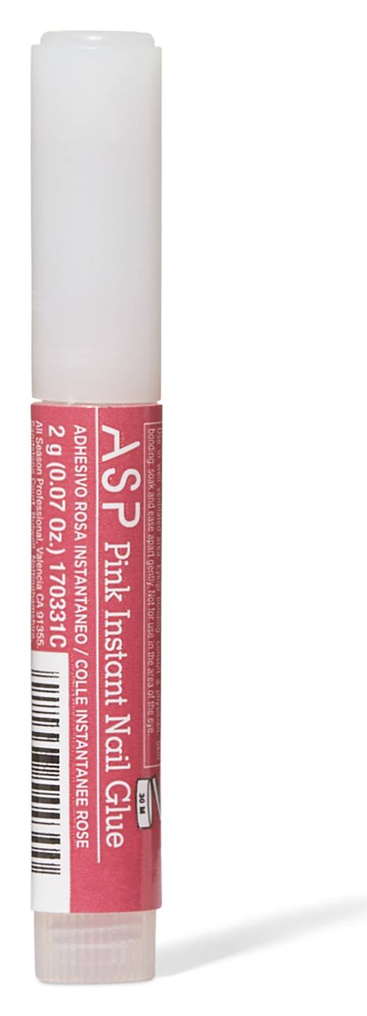 ASP Instant Nail Glue, Pink (0.07 oz)