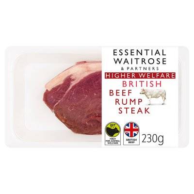 Essential Waitrose & Partners British Beef Rump Steak (230g)