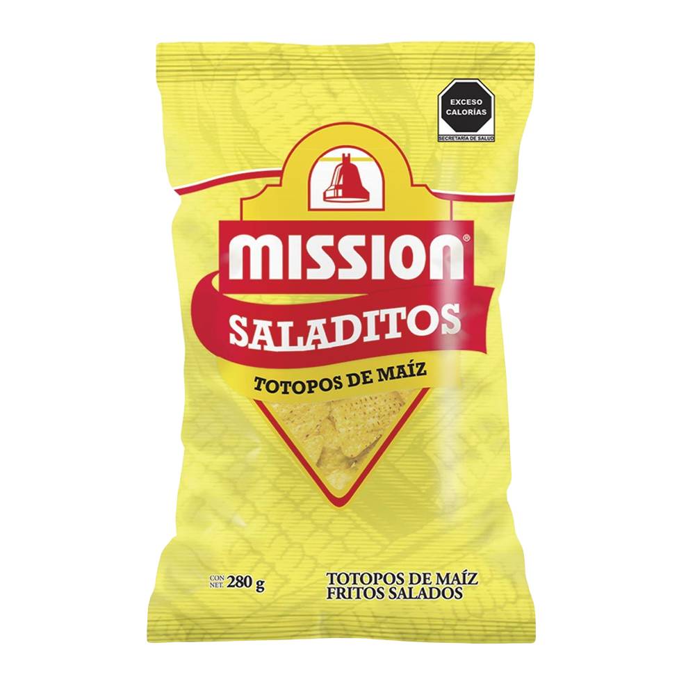 Mission totopos de maíz salados (bolsa 280 g)