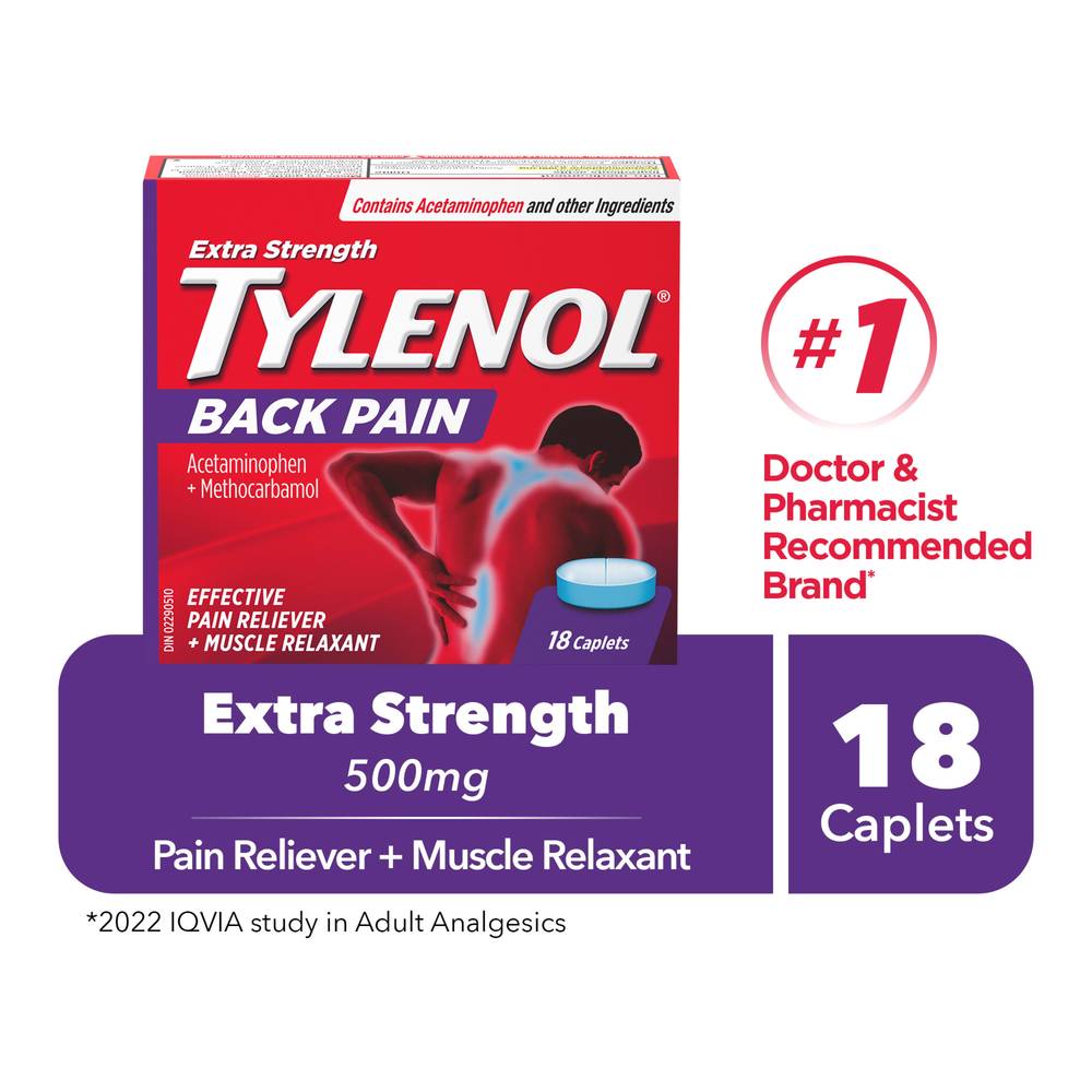 Tylenol Extra Strength Back Pain Caplets (50 g)