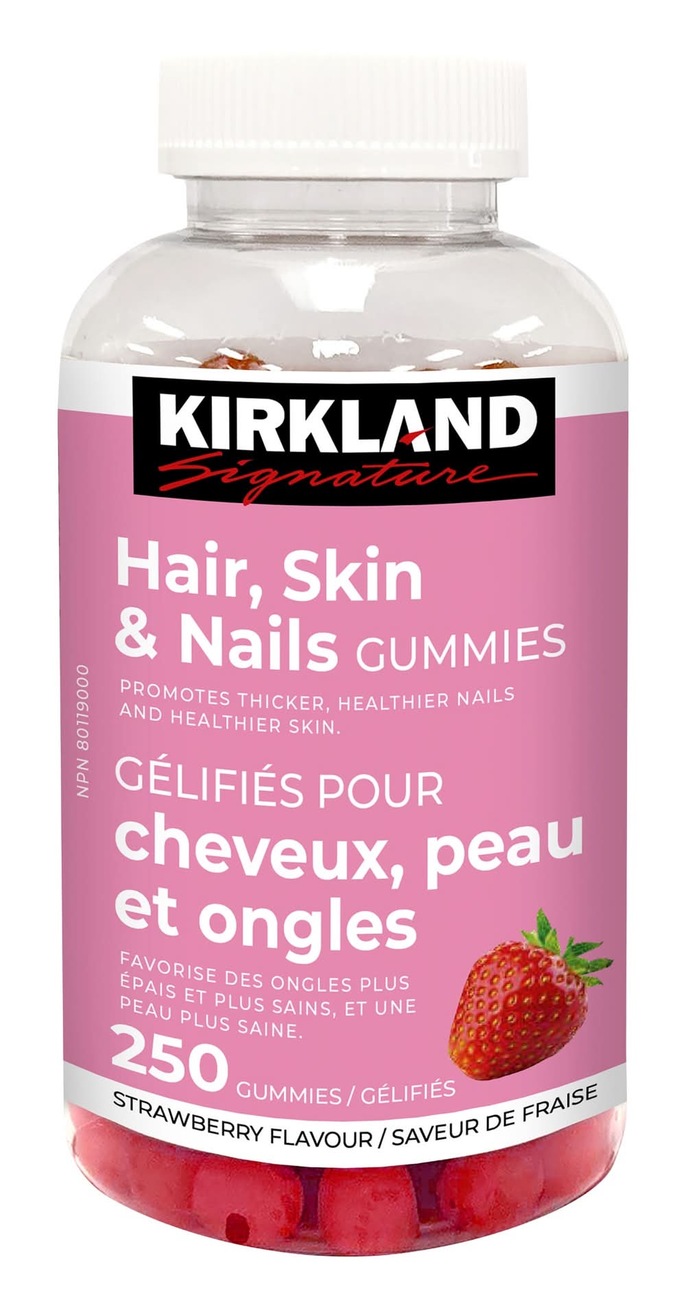 Kirkland Signature Cheveux, Peau Et Ongles, 250 Gélifiées / Kirkland Signature Hair,Skin & Nails, 250 Gummies