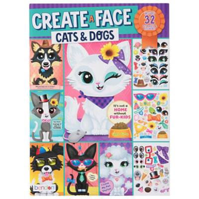 Bendon Cats And Dogs Create A Face - Each