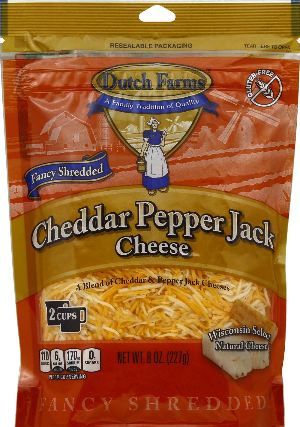Dutch Farms Cheddar Pepper Jack Cheese (8 oz)