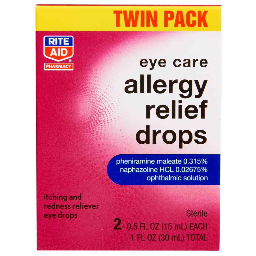 Rite Aid Eye Care Allergy Relief Drops 0.5 oz each (0.5 oz x 2 ct)