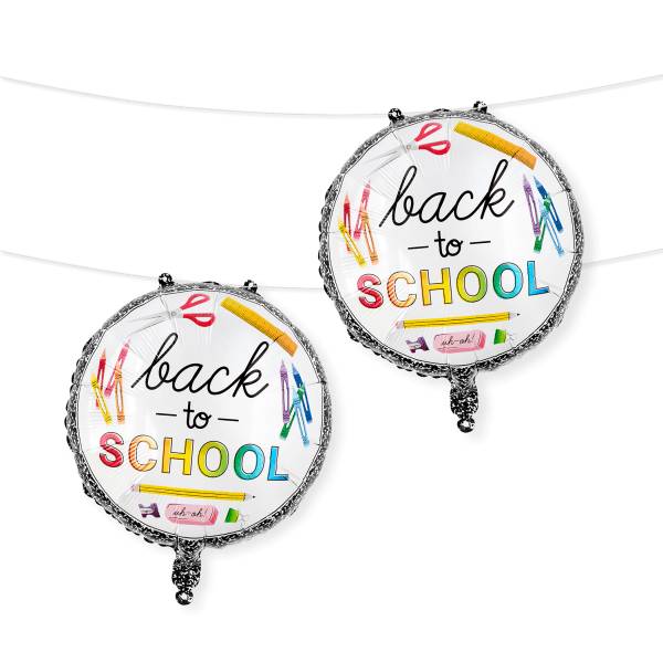 Office Depot® Back-To-School Foil Balloons, Round, 13", Pack Of 2 Balloons