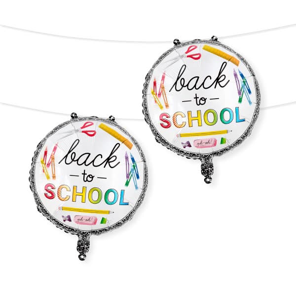 Office Depot® Back-To-School Foil Balloons, Round, 13", Pack Of 2 Balloons