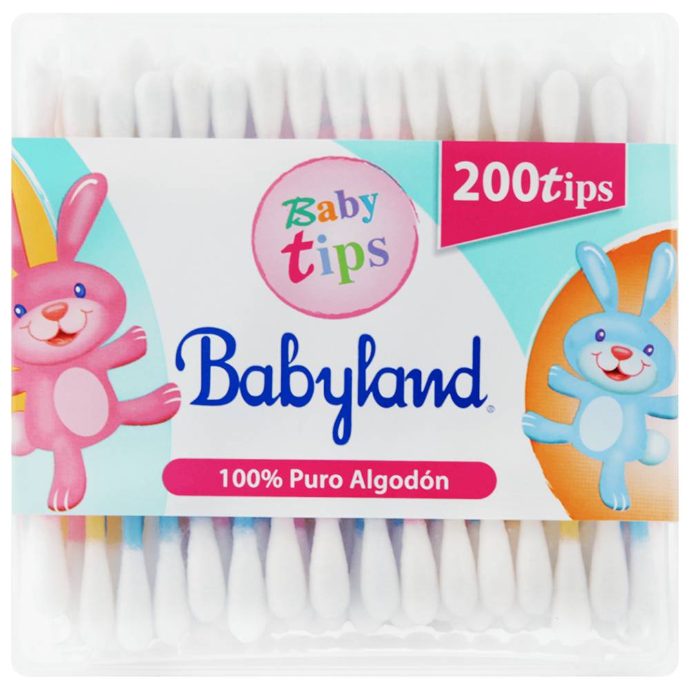 Babyland cotonitos baby tips (caja 200 u)