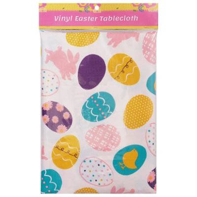 Signature Select Vinyl Easter Tablecloth - Each