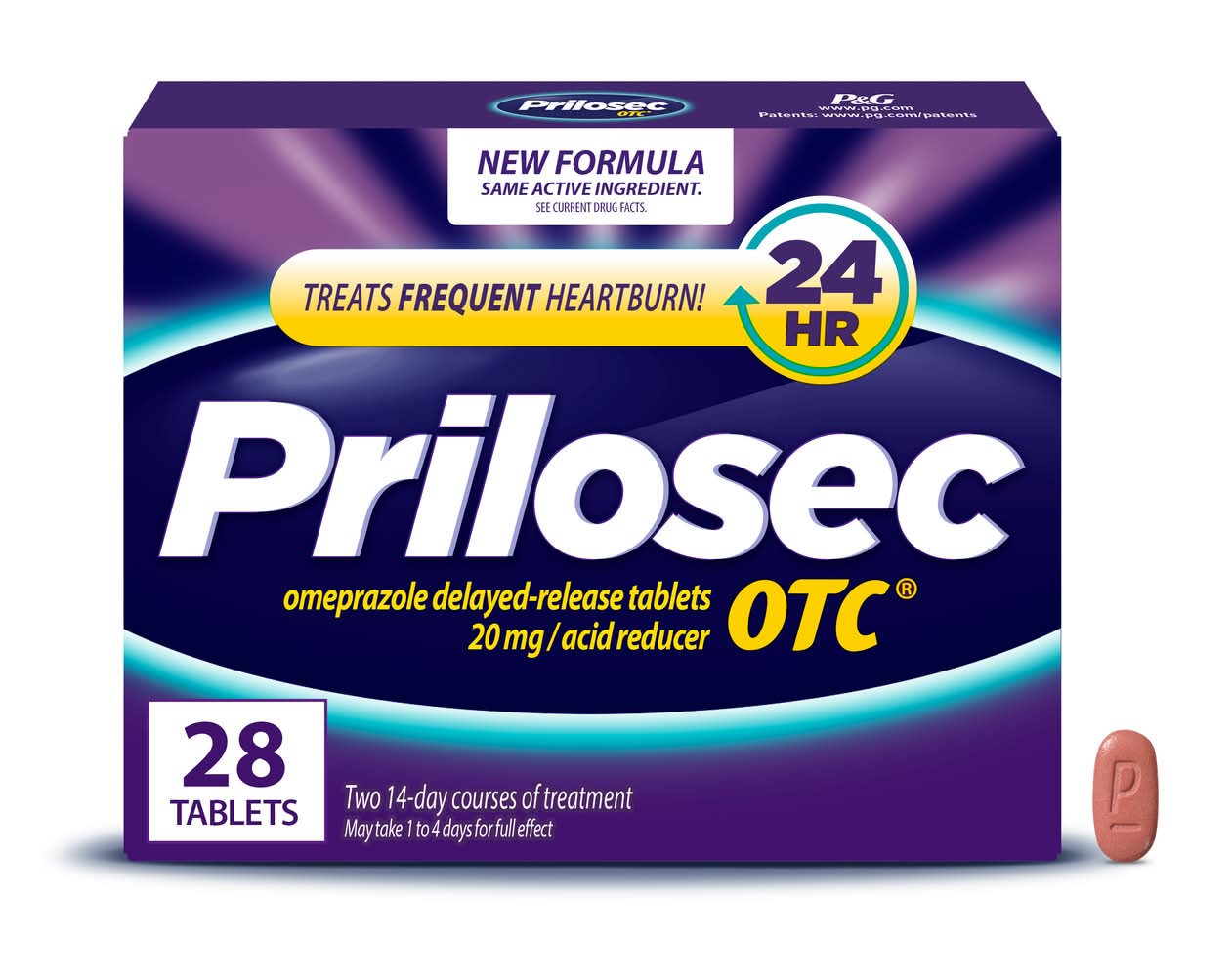 Prilosec OTC Proton Pump Inhibitor Acid Reducer Tablets (28 ct)