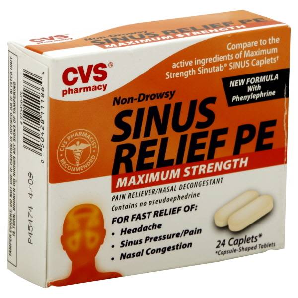 Cvs Sinus Relief Pe Caplets