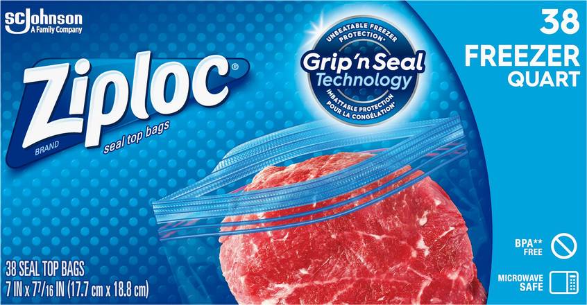 Ziploc Freezer Seal Top Bags (38 ct)