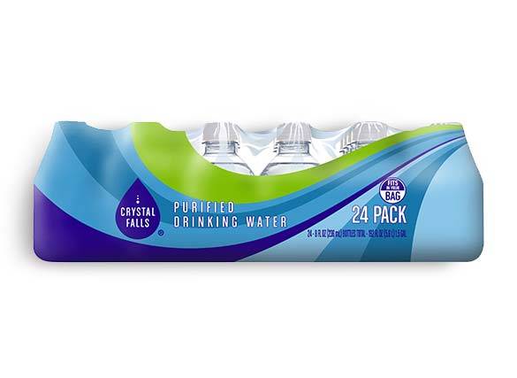 Crystal Falls Purified Drinking Water Mini Bottles (24 pack, 8 fl oz)