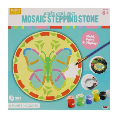 Sunny Crew Make Your Own Mosiac Stepping Stone Set